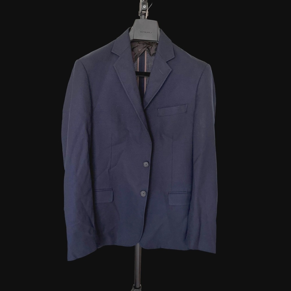 Billy Reid Navy Blue 3 Button Blazer Sport Coat Made in Italy Mens Size 40R